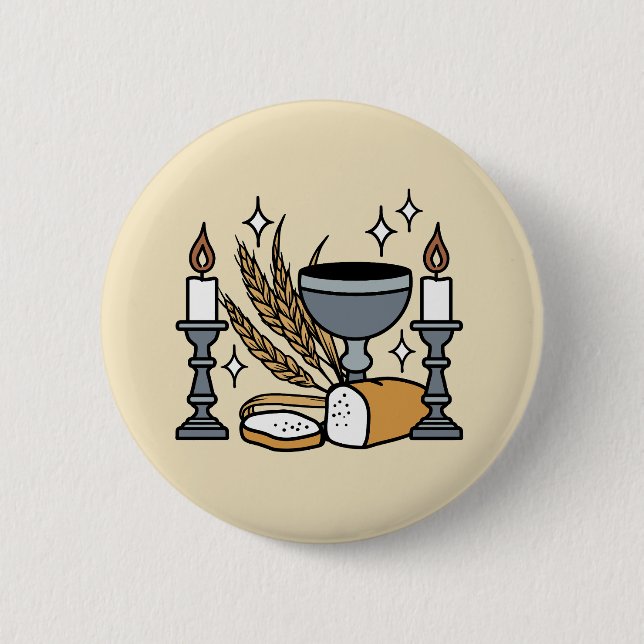 Spitueller Glaube und Gnade – Aufmunternde christl Button (Vorderseite)
