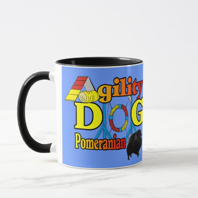 Spitz_Agility Geschenke Tasse (Links)