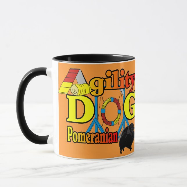 Spitz_Agility Geschenke Tasse (Links)