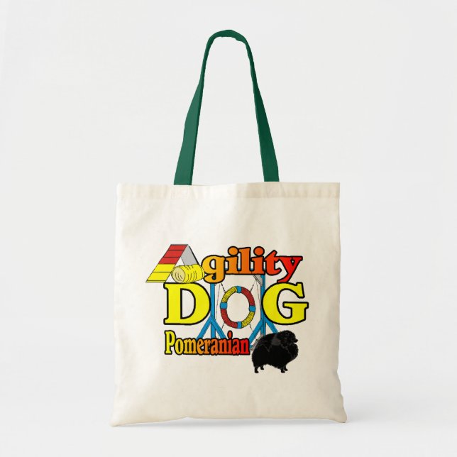 Spitz_Agility Geschenke Tragetasche (Vorne)