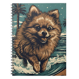 Spitz am Strand Notizblock