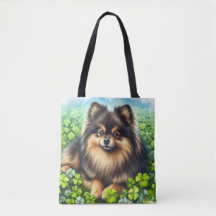 Spitz Aquarell  Kleeblatt