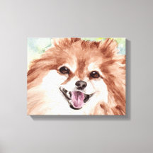 Spitz Aquarelldruck