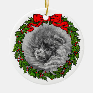 Spitz Art von Glenda S. Harlan Keramik Ornament
