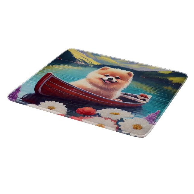 Spitz auf dem Paddle: Ein Landschaftliches Abenteu Schneidebrett (Ecke)