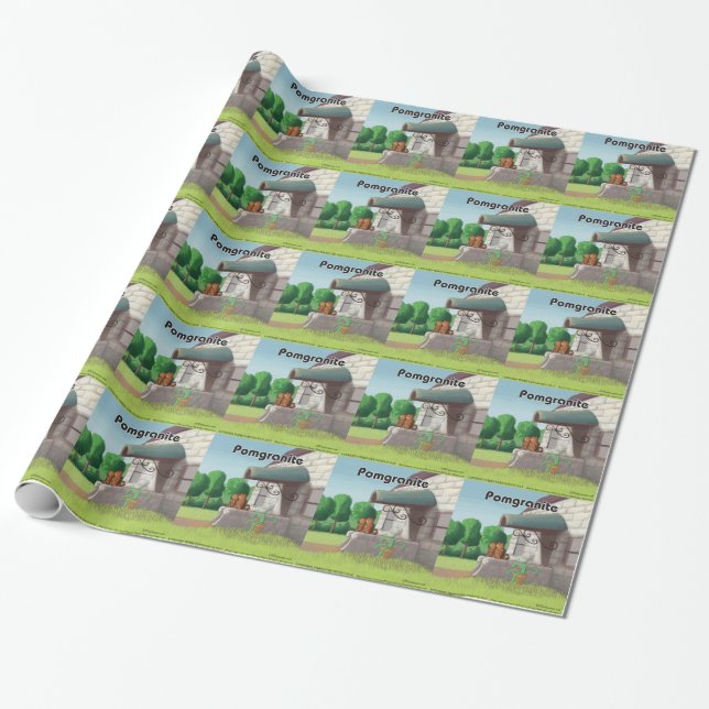 Spitz auf Granit (Granit) Funny Geschenkpapier (Ungerollt)