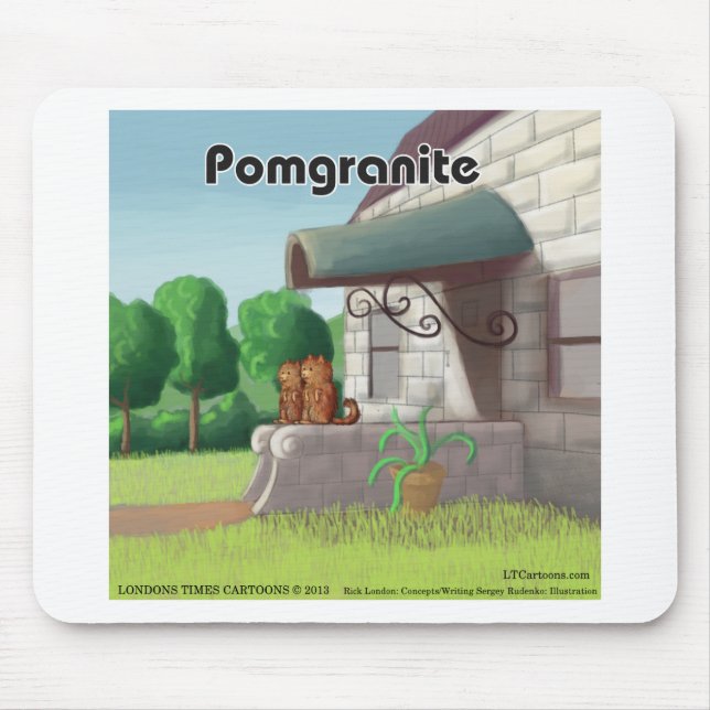 Spitz auf Granit (Granit) Funny Mousepad (Vorne)