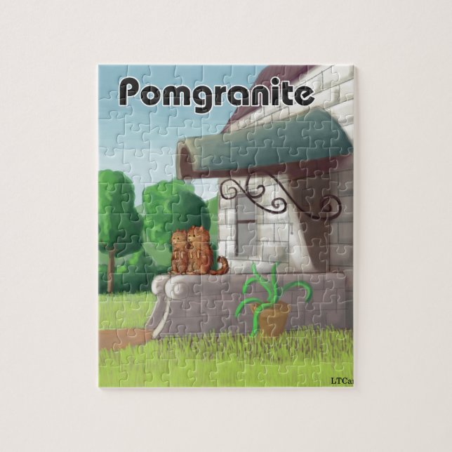 Spitz auf Granit (Granit) Funny Puzzle (Vertikal)