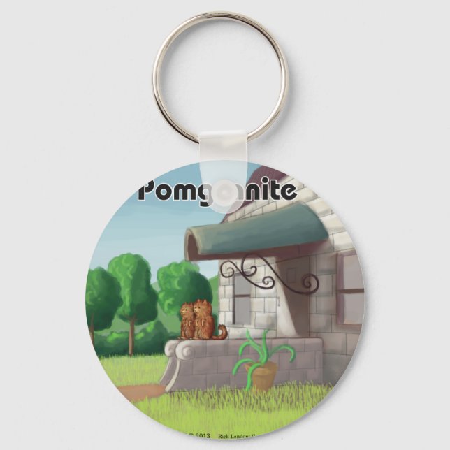 Spitz auf Granit (Granit) Funny Schlüsselanhänger (Vorderseite)