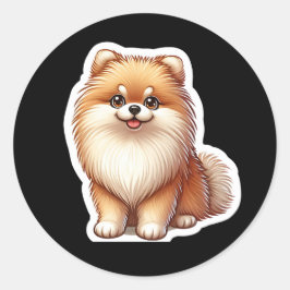 Spitz-Aufkleber Runder Aufkleber