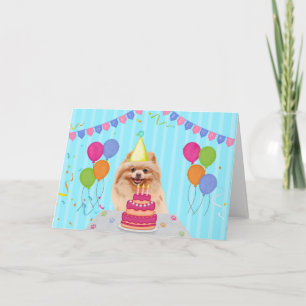 Spitz Birthday Holiday Card Karte