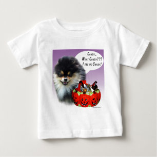 Spitz (blktan) Halloween Candy Baby T-shirt