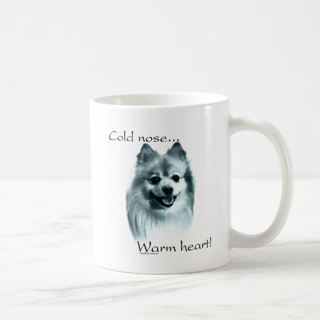 Spitz Cold Nose Warmes Herz Tasse (Rechts)