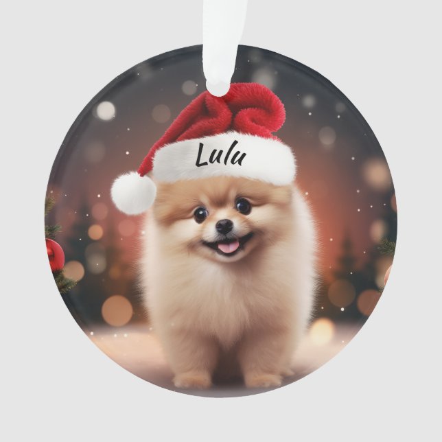 Spitz Custom Christmas Ornament (Vorderseite)