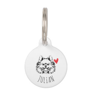 Spitz Custom Dog Pet ID Tag Haustiermarke