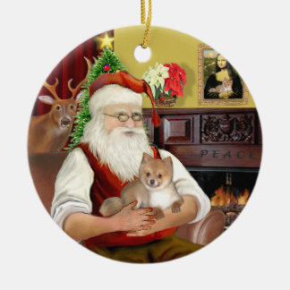 Spitz des Weihnachtsmanns (R) Keramik Ornament