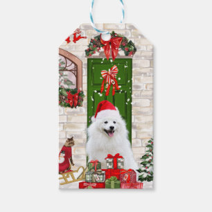 Spitz Dog Christmas Geschenkanhänger