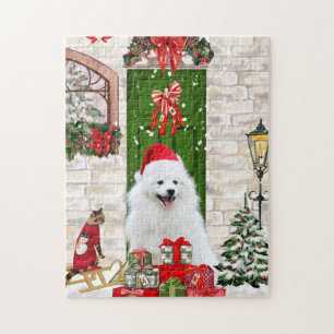 Spitz Dog Christmas Puzzle