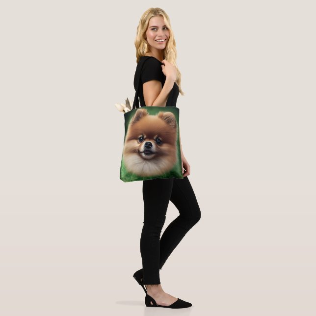 Spitz Dog in St. Patrick's Day Dress (Am Model)