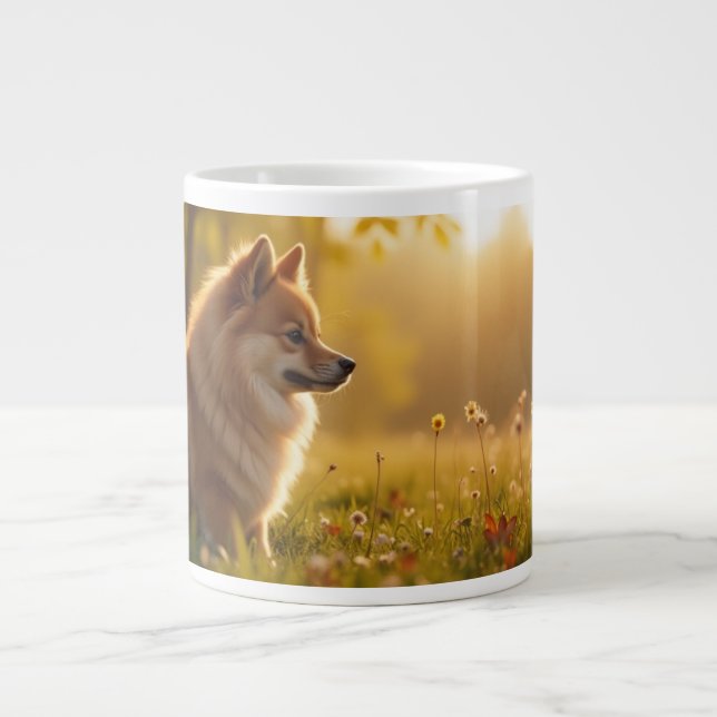 Spitz Dog Jumbo-Tasse (Vorderseite)
