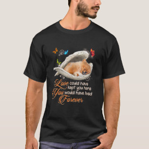 Spitz Dog Paw Liebe Verlust des Hundes Schönes Hau T-Shirt