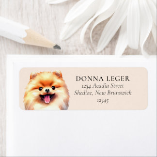 Spitz Dog Personalisierte Adresse