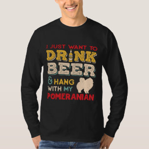 Spitz Dog Vater Beer Lover T-Shirt
