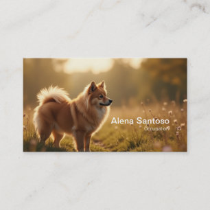 Spitz Dog Visitenkarte