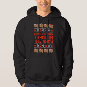 Spitz durch den schneeroten Sonnenkomputer Hoodie