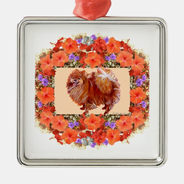 Spitz Floral Ornament Aus Metall (Vorne)