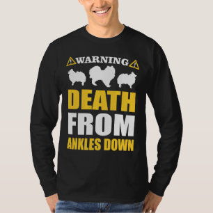 Spitz Funny Warning für Hunde Liebhaber T-Shirt