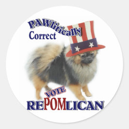 Spitz Geschenke Runder Aufkleber