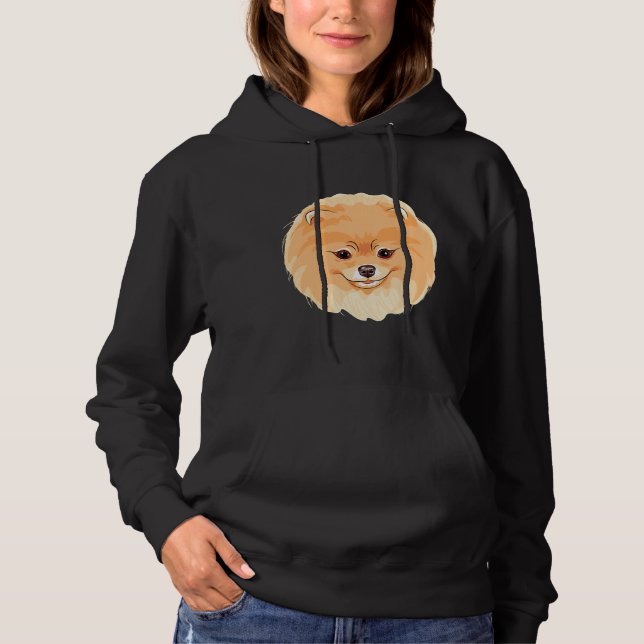 Spitz Gesicht Niedlich Hoodie (Vorderseite)