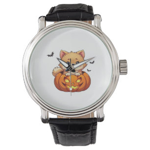 Spitz Happy Halloween Kürbis Classic T-S Armbanduhr