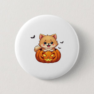 Spitz Happy Halloween Kürbis Classic T-S Button