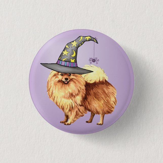 Spitz Hexe Button (Vorderseite)