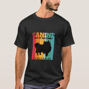 Spitz Hund Canine Teil unserer Familie Long Slee T-Shirt