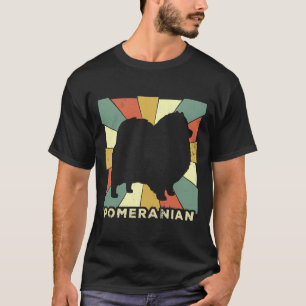 Spitz Hund Lover Retro Vintag T-Shirt