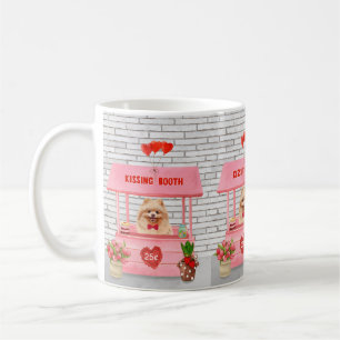 Spitz Hund Valentinstag Kissing-Stand Kaffeetasse