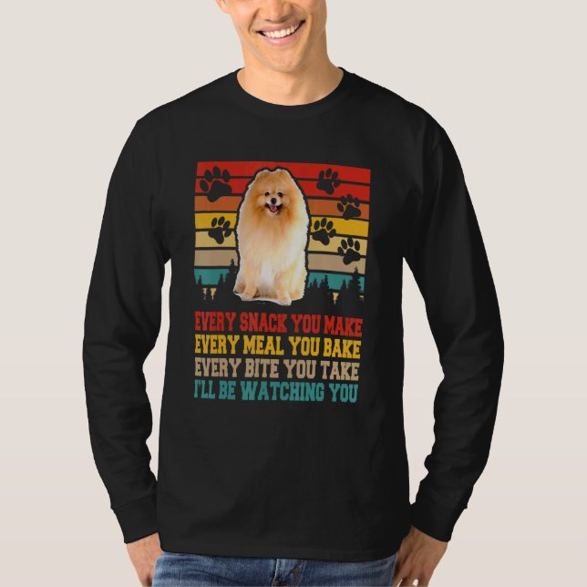 Spitz Hunde Aktivitäten Matching Hund T-Shirt (Vorderseite)