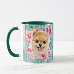 Spitz-Hunde-Gesichtserkennung niedlich-modern Tasse