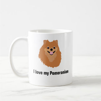 Spitz-Hundekaffee-Tasse - i-Liebe mein Spitz Kaffeetasse