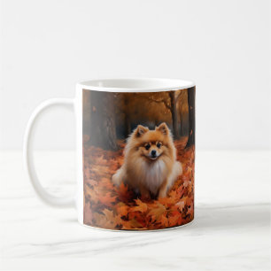 Spitz im Herbst Leaves Fall Inspiriert Kaffeetasse
