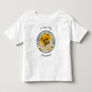 Spitz in der Malerei von Daisis - Originale Hundek Kleinkind T-shirt