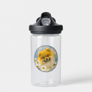 Spitz in der Malerei von Daisis - Originale Hundek Trinkflasche