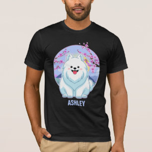 Spitz Kawaii Niedliches Geschenk Hund Haustier T-Shirt