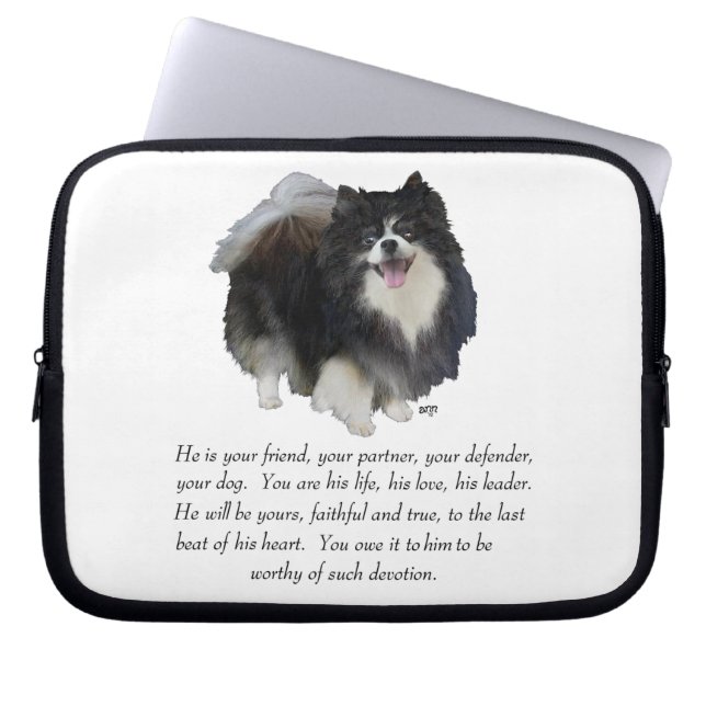 Spitz Keepake Male Laptopschutzhülle (Vorderseite)