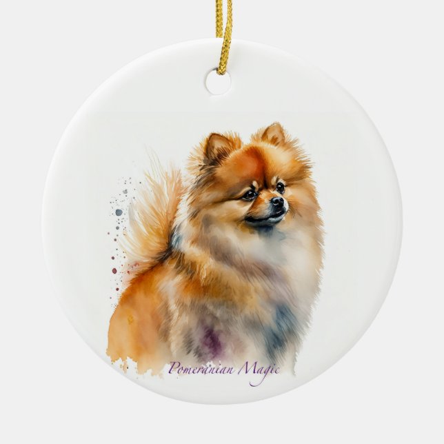 Spitz Keramik Ornament (Vorne)