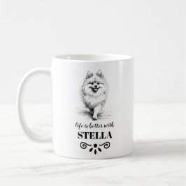 Spitz-Lebensdauer ist mit dem benutzerdefinierten  Kaffeetasse