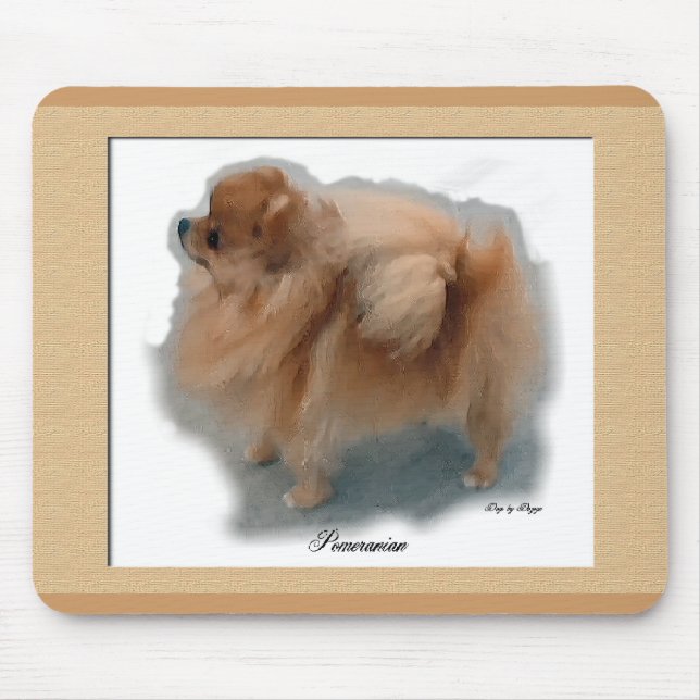Spitz Liebhaber Geschenke Mousepad (Vorne)